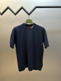 Gucci Classic Color Contrast Logo Jacquard Knitted Short Sleeve
