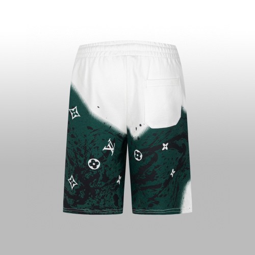 Louis Vuitton New Fashion Green Spray Printed Casual Shorts