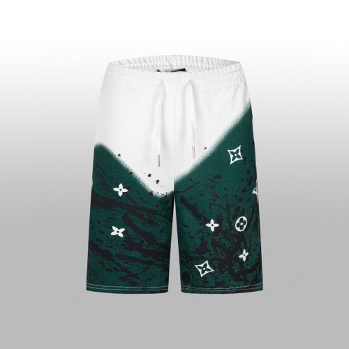 Louis Vuitton New Fashion Green Spray Printed Casual Shorts