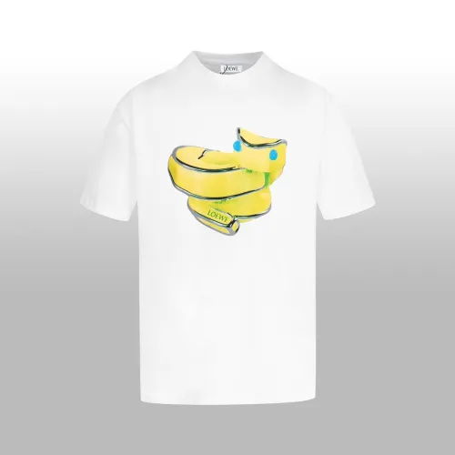 Loewe New Fashion Hand Drawn Snake Year Theme Casual Short Sleeved Couple Loose T-shirt