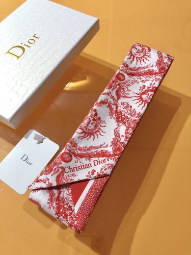 Dior Classic Jacquard Silk Hair Strap Ribbon Size: 6X105 CM