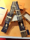 Louis Vuitton Classic Versatile Silk Hair Strap Ribbon Size: 8X120 CM