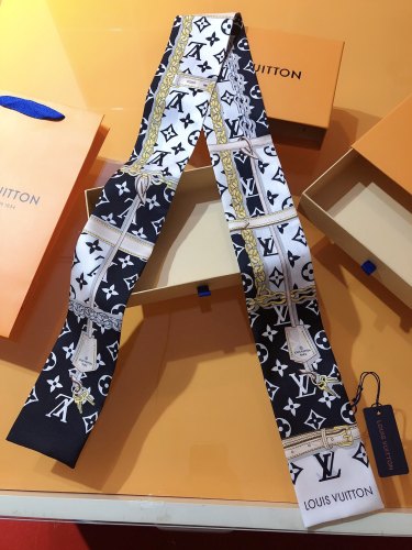 Louis Vuitton Classic Versatile Silk Hair Strap Ribbon Size: 8X120 CM