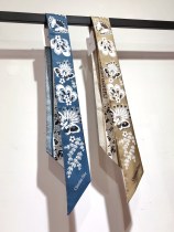 Dior Classic Butterfly and Flower Jacquard Silk Hair Strap Ribbon Size: 6X105 CM Dior Classic Butterfly and Flower Jacquard Silk Hair Strap Ribbon Size: 6X105 CM
