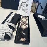 Chanel New Fashion Twilly Silk Hair Strap 6x120 CM