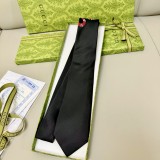 Gucci New Classic Men's Embroidered Snake Silk Tie