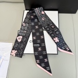 Chanel New Classic Logo Silk Hair Strap 6x120 CM