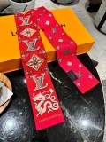 Louis Vuitton Classic Golden Dragon New Year Logo Jacquard Headband Size: 8x120 CM