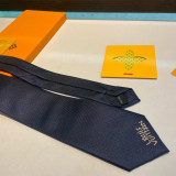 Louis Vuitton New Men's Logo Dog Jacquard Silk Tie