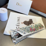 Dior New Fashion Double Sided Twill Silk Headband 6x100 CM