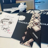 Chanel New Fashion Twilly Silk Hair Strap 6x120 CM