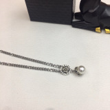 Chrome Hearts New Trendy Hip Hop Pearl Pendant Necklace
