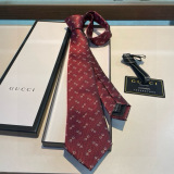 Gucci New Classic Men's GG Logo Jacquard Silk Tie