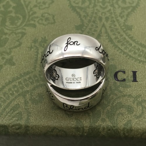 Gucci Fashion Blind for Love Wide Ring