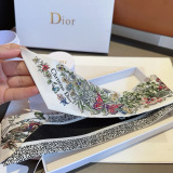 Dior New Fashion Double Sided Twill Silk Headband 6x100 CM