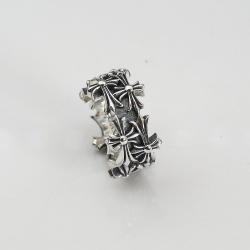 Chrome Hearts New Retro Tomb Cross Ring