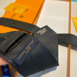 Louis Vuitton New Men's Logo Dog Jacquard Silk Tie