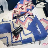 Chanel New Fashion Twilly Silk Hair Strap 6x120 CM