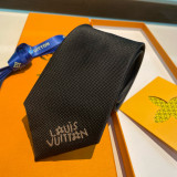 Louis Vuitton New Men's Logo Dog Jacquard Silk Tie