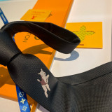 Louis Vuitton New Men's Logo Dog Jacquard Silk Tie