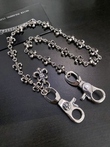 Chrome Hearts New Retro Double Dragon Shrimp Buckle Anchor Bag Chain Pants Chain