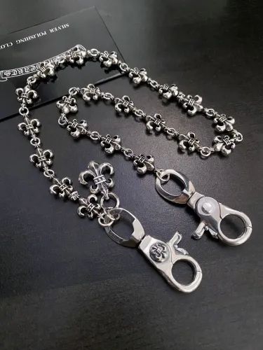 Chrome Hearts New Retro Double Dragon Shrimp Buckle Anchor Bag Chain Pants Chain