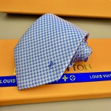 Louis Vuitton New Classic Men's Checkered Silk Tie