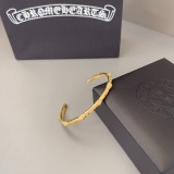 Chrome Hearts New Fashion 3D Gold Bracelet