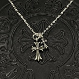 Chrome Hearts New Couple Retro Double Cross Necklace