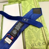 Gucci New Classic Men's Embroidered Snake Silk Tie