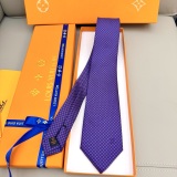 Louis Vuitton New Classic Men's Checkered Silk Tie