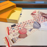 Louis Vuitton New Fashion Logo Hot Air Balloon Pattern Hair Strap 8x120 CM