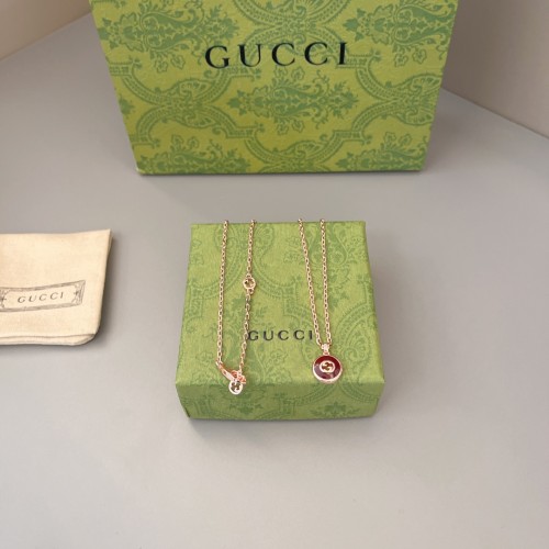 Gucci New Fashion Interlocking 18K Gold Necklace