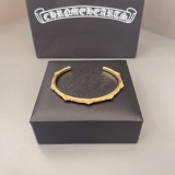 Chrome Hearts New Fashion 3D Gold Bracelet