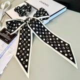 Chanel New Classic Silk Scarf Hair Strap