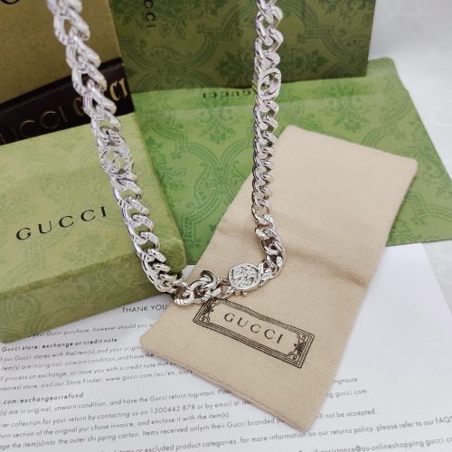 Gucci New Retro Interlocking Double G Necklace