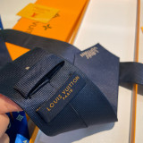 Louis Vuitton New Men's Logo Dog Jacquard Silk Tie