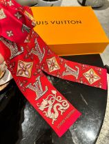 Louis Vuitton Classic Golden Dragon New Year Logo Jacquard Headband Size: 8x120 CM