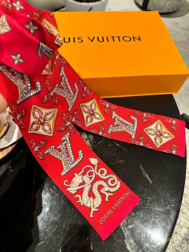 Louis Vuitton Classic Golden Dragon New Year Logo Jacquard Headband Size: 8x120 CM