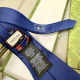 Gucci New Classic Men's Embroidered Snake Silk Tie