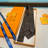 Louis Vuitton New Men's Logo Dog Jacquard Silk Tie
