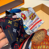 Louis Vuitton New Fashion Logo Hot Air Balloon Pattern Hair Strap 8x120 CM