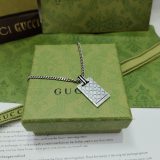 Gucci New Couple Retro Vintage Vintage Striped Enamel Black Fashion Necklace