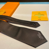 Louis Vuitton New Men's Logo Dog Jacquard Silk Tie