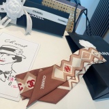 Chanel New Fashion Twilly Silk Hair Strap 6x120 CM