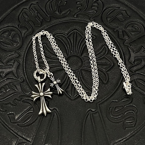 Chrome Hearts New Couple Retro Double Cross Necklace