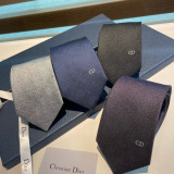 Dior New Classic Men's Embroidered Logo Tie
