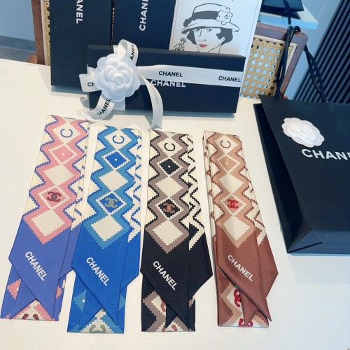 Chanel New Fashion Twilly Silk Hair Strap 6x120 CM