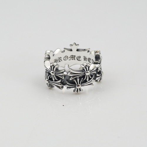Chrome Hearts New Retro Tomb Cross Ring