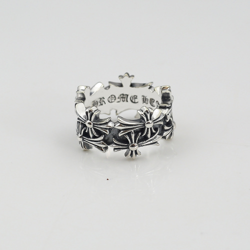Chrome Hearts New Retro Tomb Cross Ring